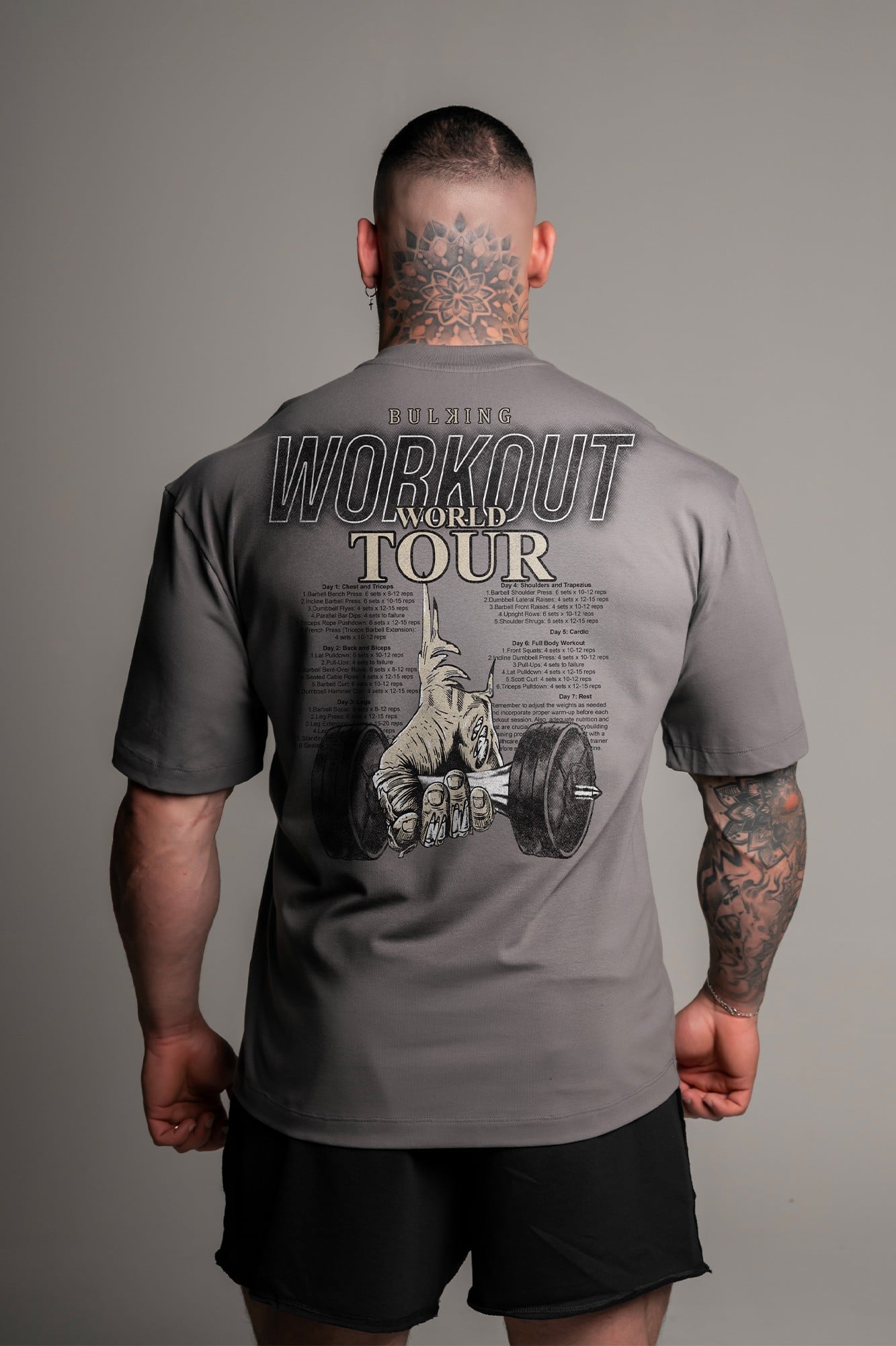 CAMISETA OVERSIZED WORKOUT CINZA